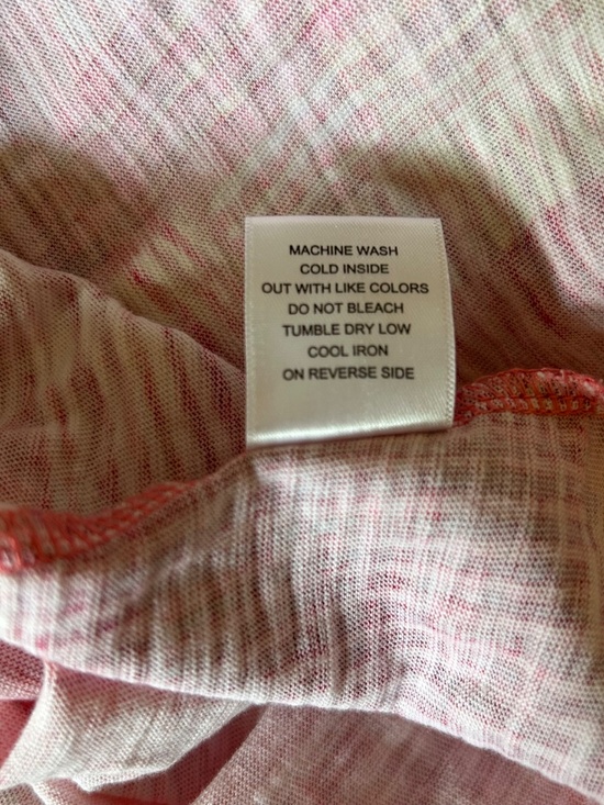 Habitat Top Cropped Pink 100% Cotton Scoop Neck Women's Large - Picture 6 of 6